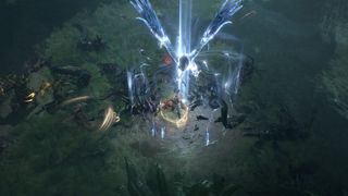 Diablo 4 Vessel of Hatred screenshot of a Spiritborn character using an Eagle skill