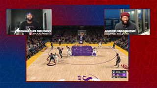 Real-life competitors from the NBA  are doing virtual battle via video game, and giving sports networks replacement fare for their live exploits. 