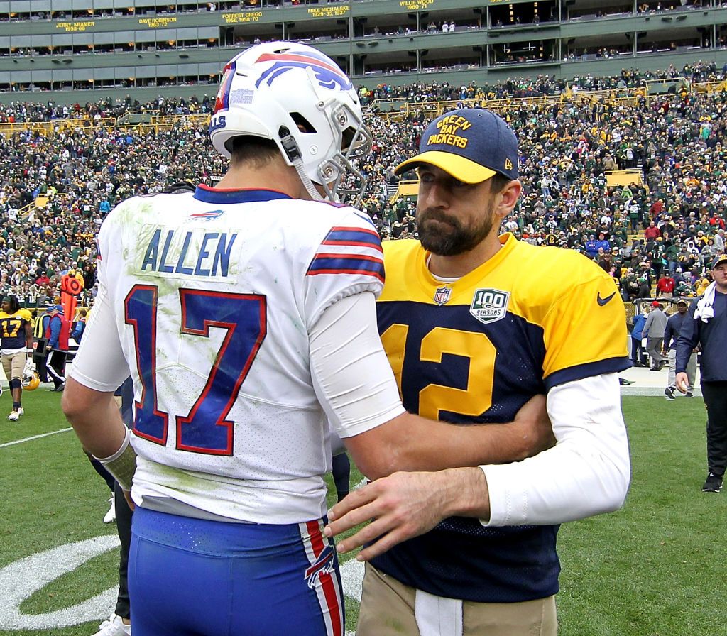 Josh Allen and Aaron Rodgers.