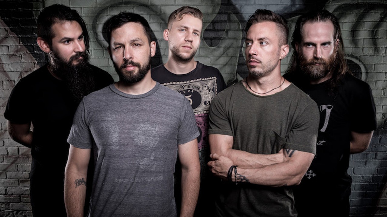 a press shot of Dillinger Escape Plan in 2016