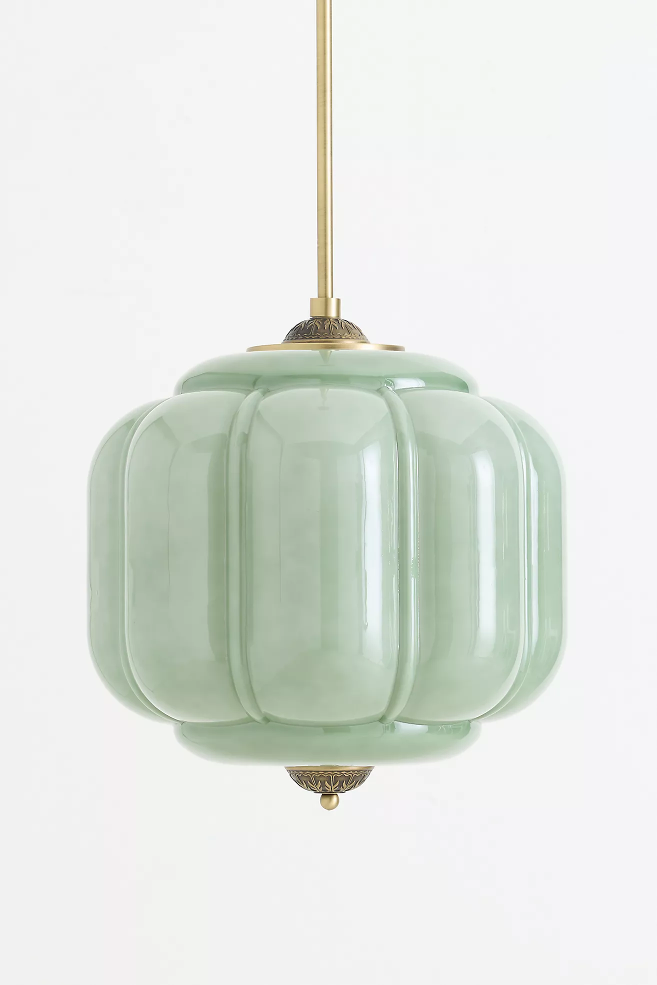 The Eloise Scallop Milk Glass Pendant Ceiling Light