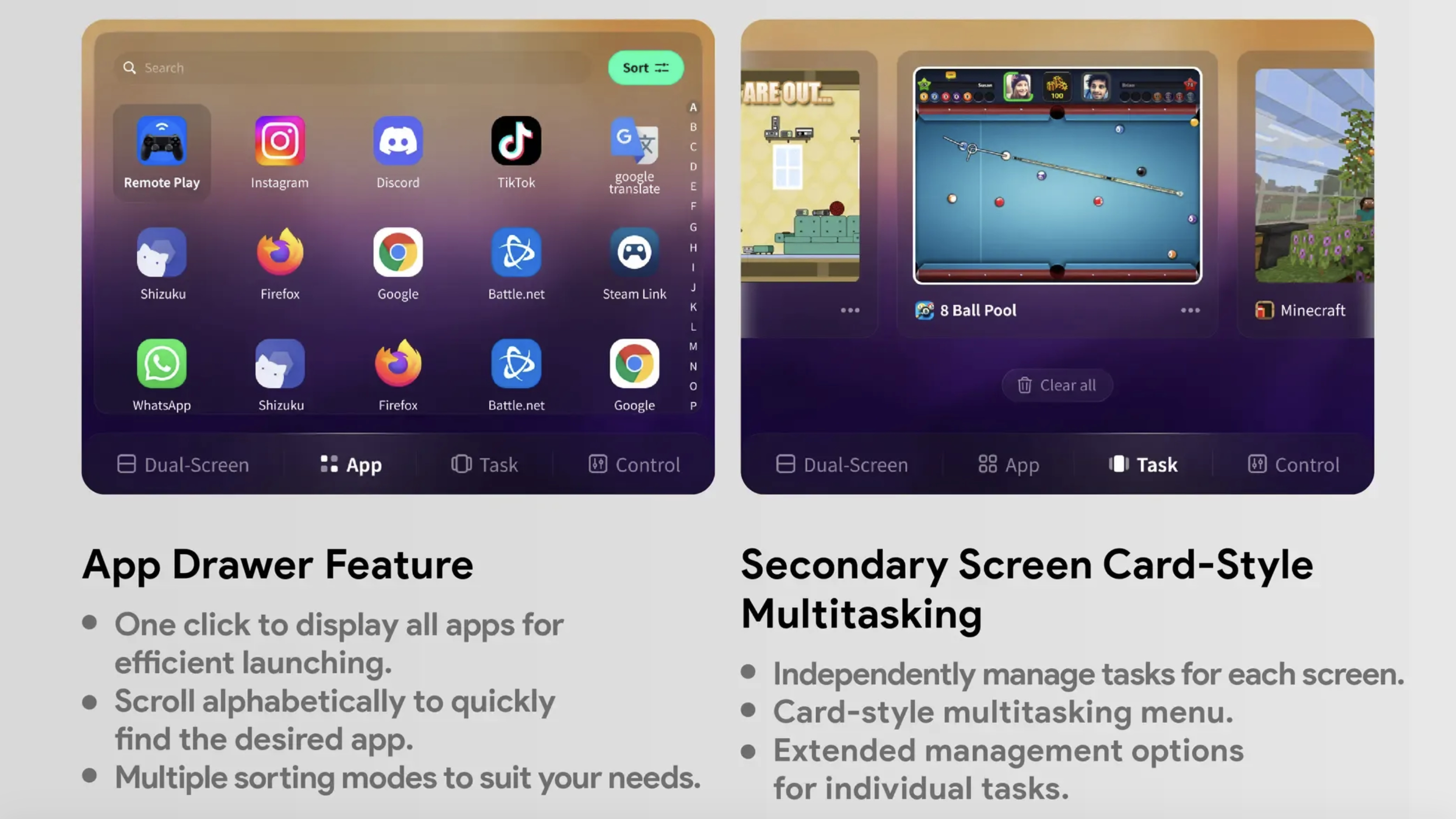 AYANEO Pocket DS - DS Launcher Features