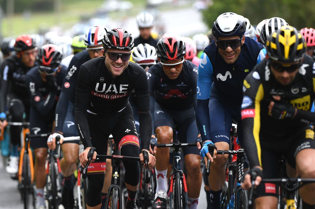 Marc Hirschi (UAE Team Emirates) was back racing
