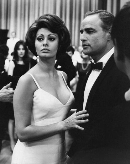 Sophia Loren and Marlon Brando