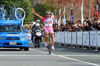 Japan's Yasuharu Nakajima wins the Kumamoto one-day race