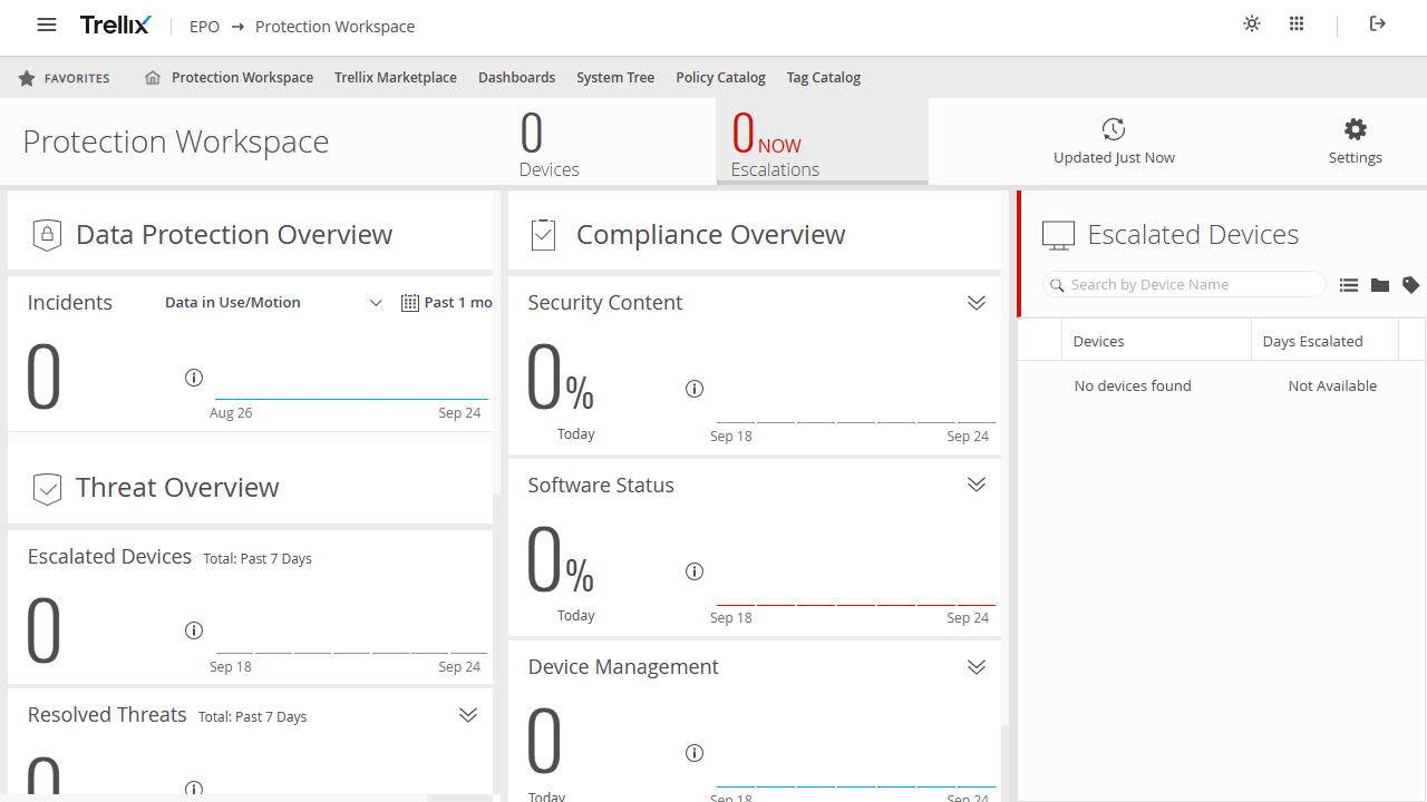 Trellix ePolicy Orchestrator: Interface