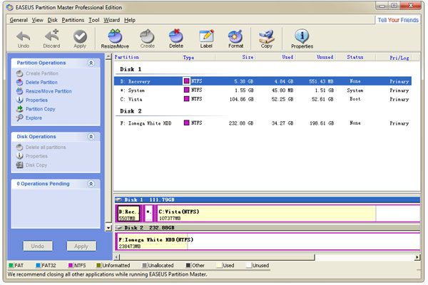 Easeus Partition Master Professional