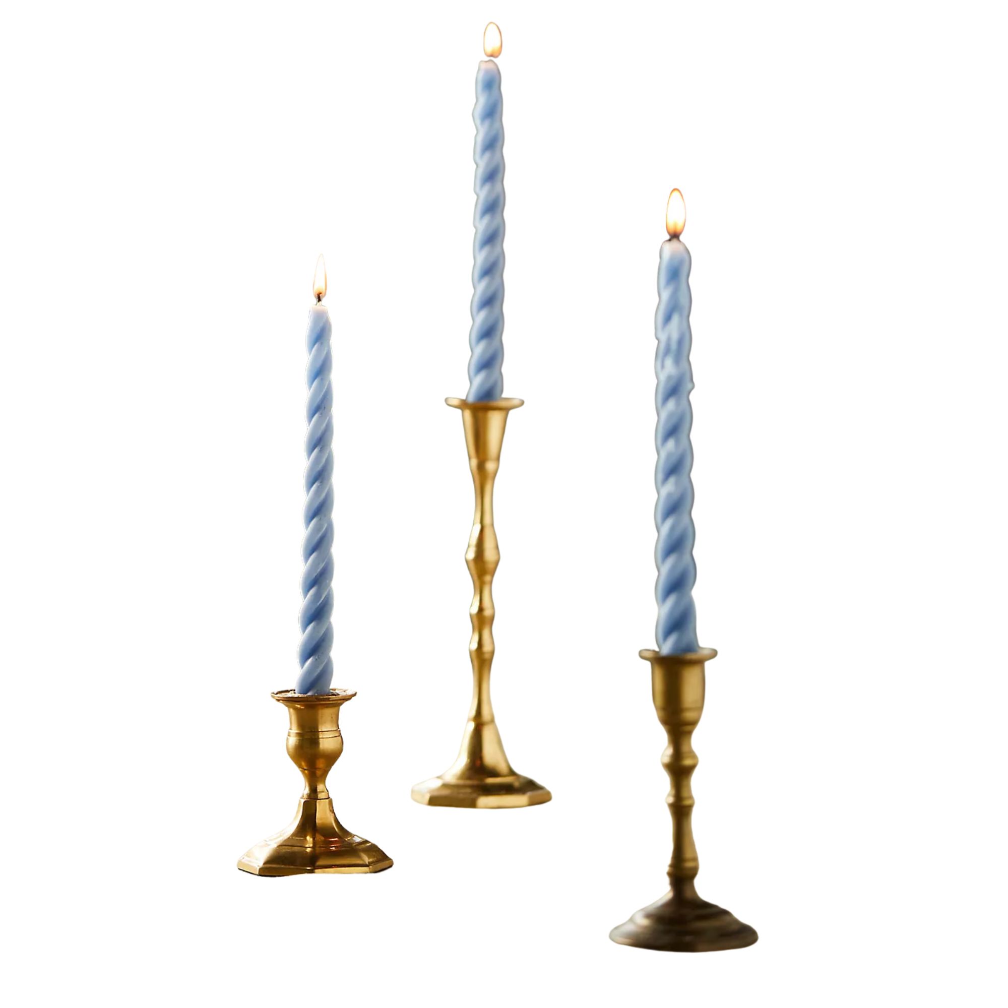 Anthro twisted taper candles