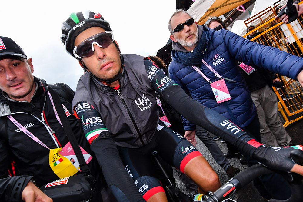 Fabio Aru (UAE Team Emirates) finishes stage 15 at the Giro d'Italia