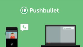 pusbhullet illustration showing phone notifications on laptop