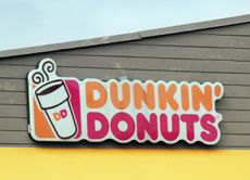 A Dunkin' sign