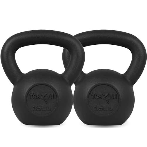 35lb Cast Iron Kettlebell Set of 2