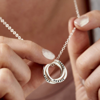 Personalised Russian Ring Necklace by Posh Totty Designs | £79 at Not on the High Street