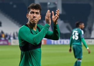 Arsenal target Roberto Firmino of Al Ahli SFC celebrates at the end of the AFC Champions League elite west football match between Qatar's Al Sadd SC and Saudi Arabia's Al Ahli SFC at Jassim Bin Hamad Stadium in Doha, Qatar, on February 3, 2024.