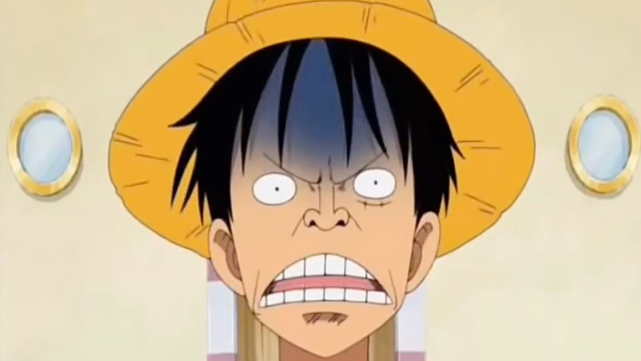 Luffy with a shocked face