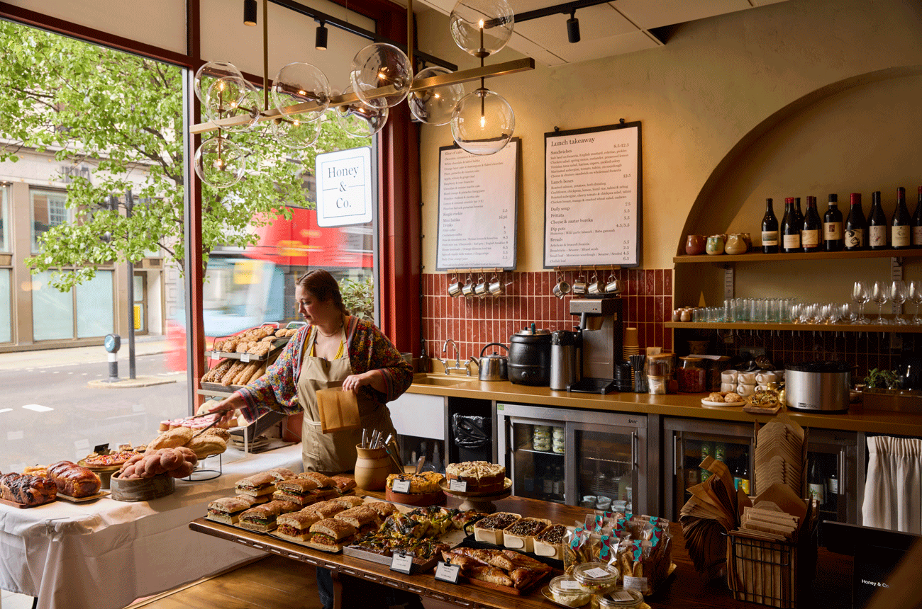 Honey &amp; Co, Great Portland Street, London