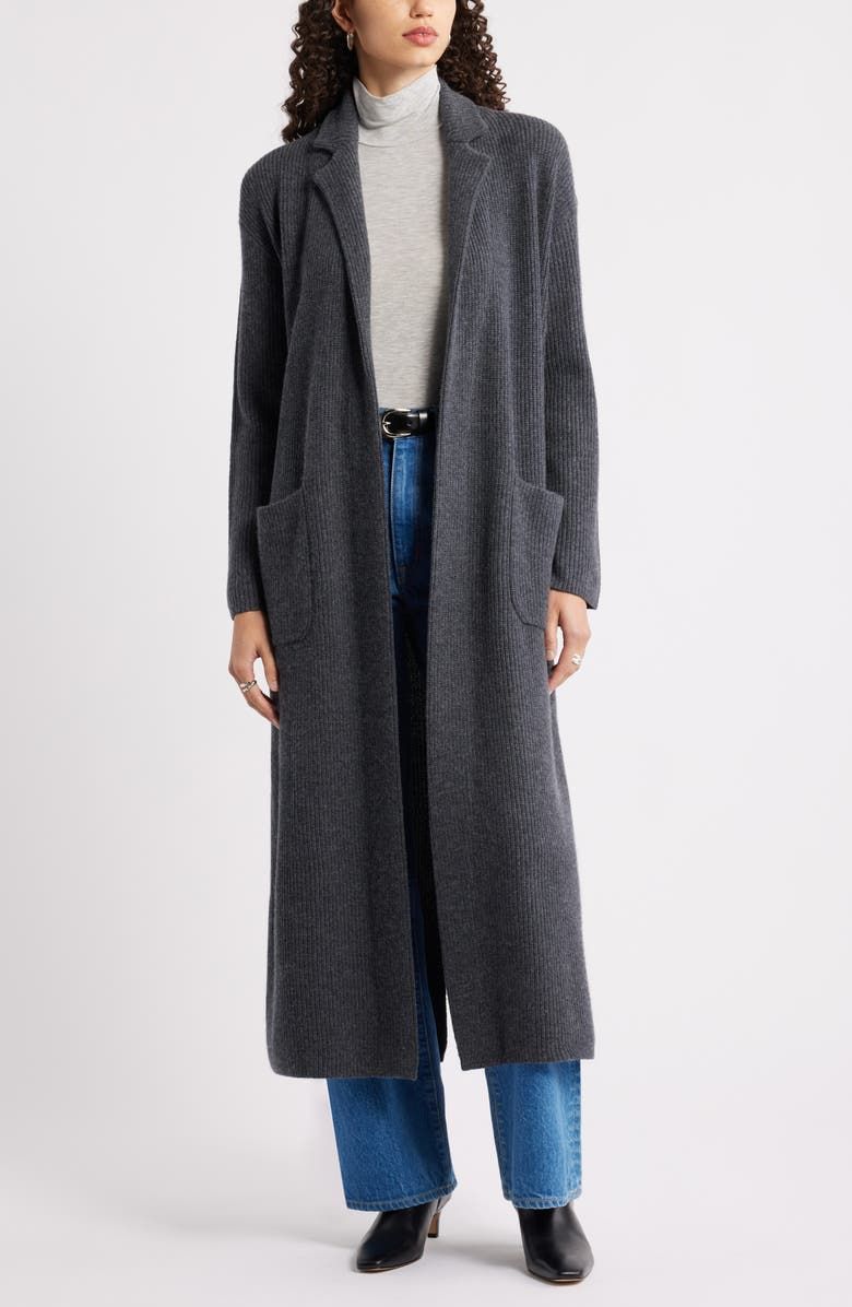 Wool & Cashmere Longline Cardigan