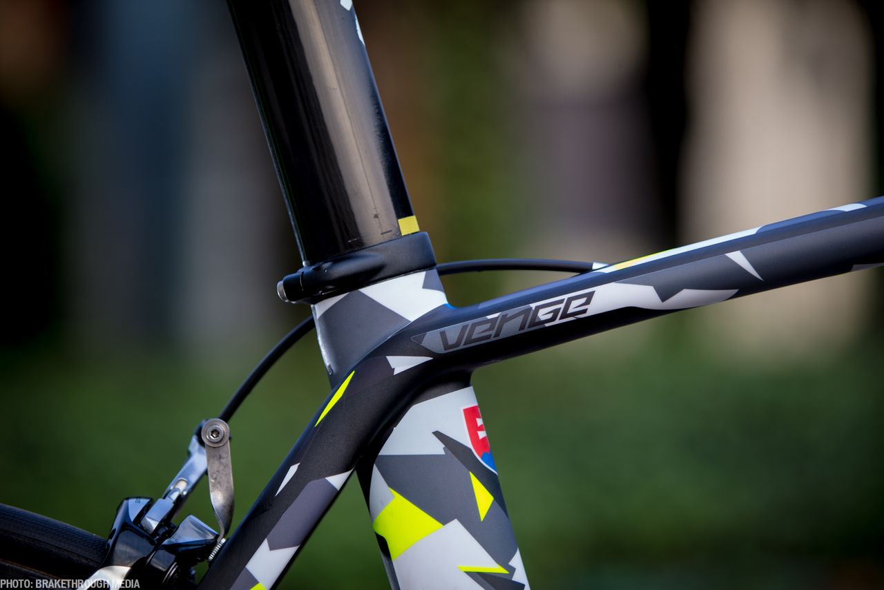 Peter Sagan's aero seatpost.