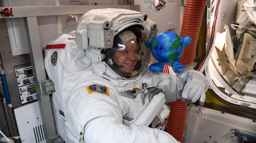 Astronaut Anne McClain Is Having a Ball in Space with Her 'Celestial Buddy'