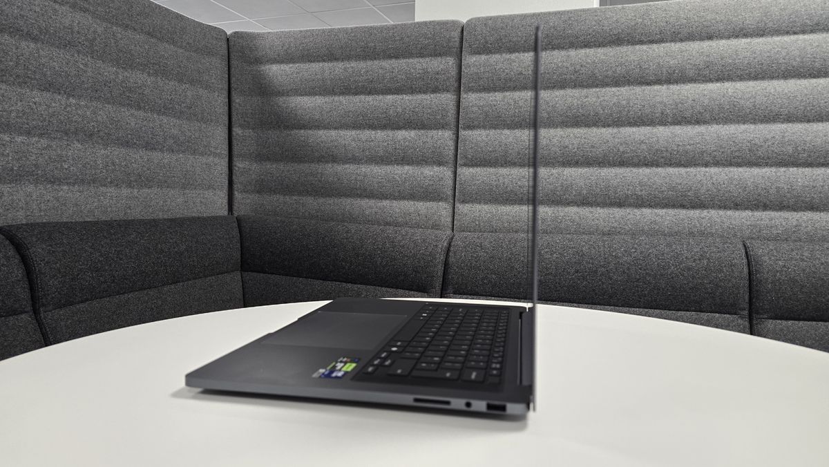 Samsung Galaxy Book6 Ultra laptop in an office environment