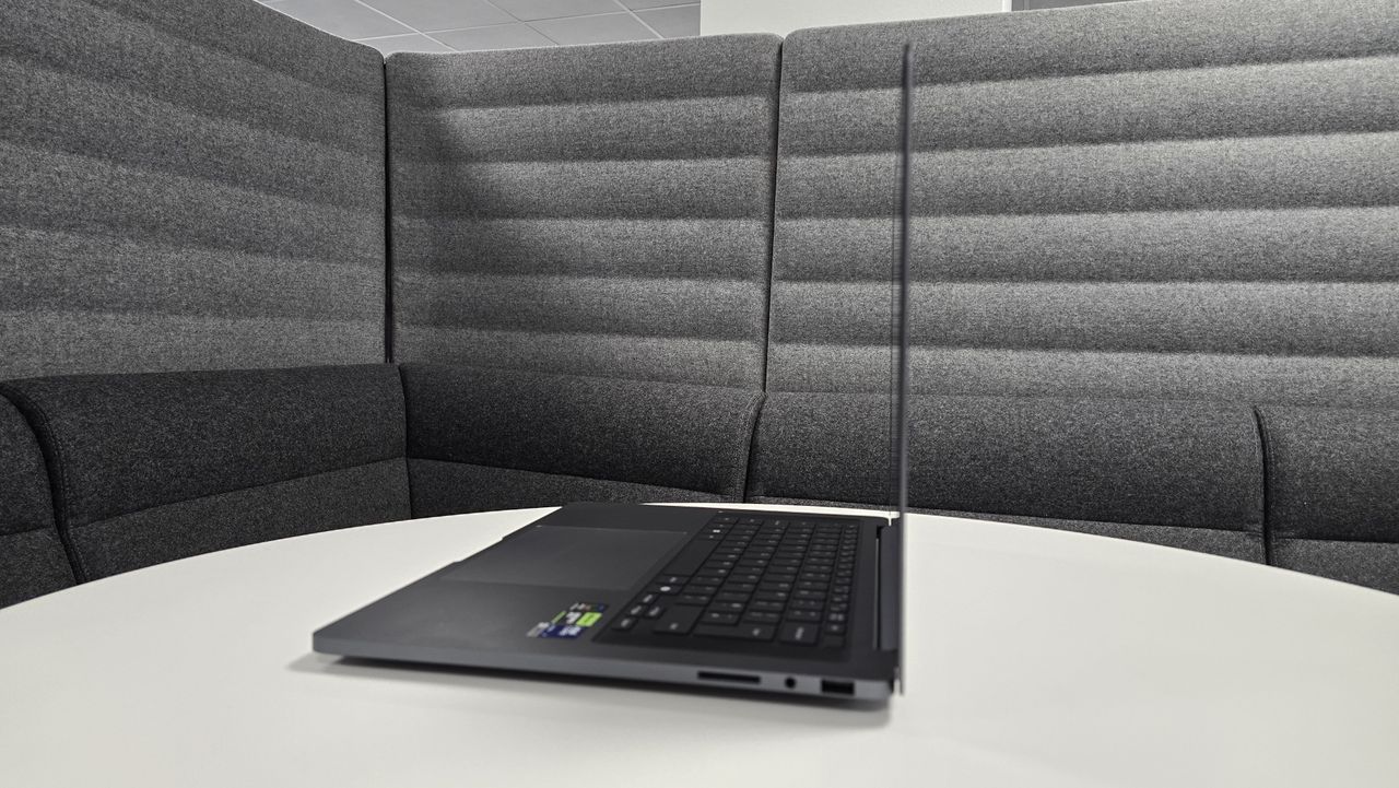 Samsung Galaxy Book6 Ultra laptop in an office environment