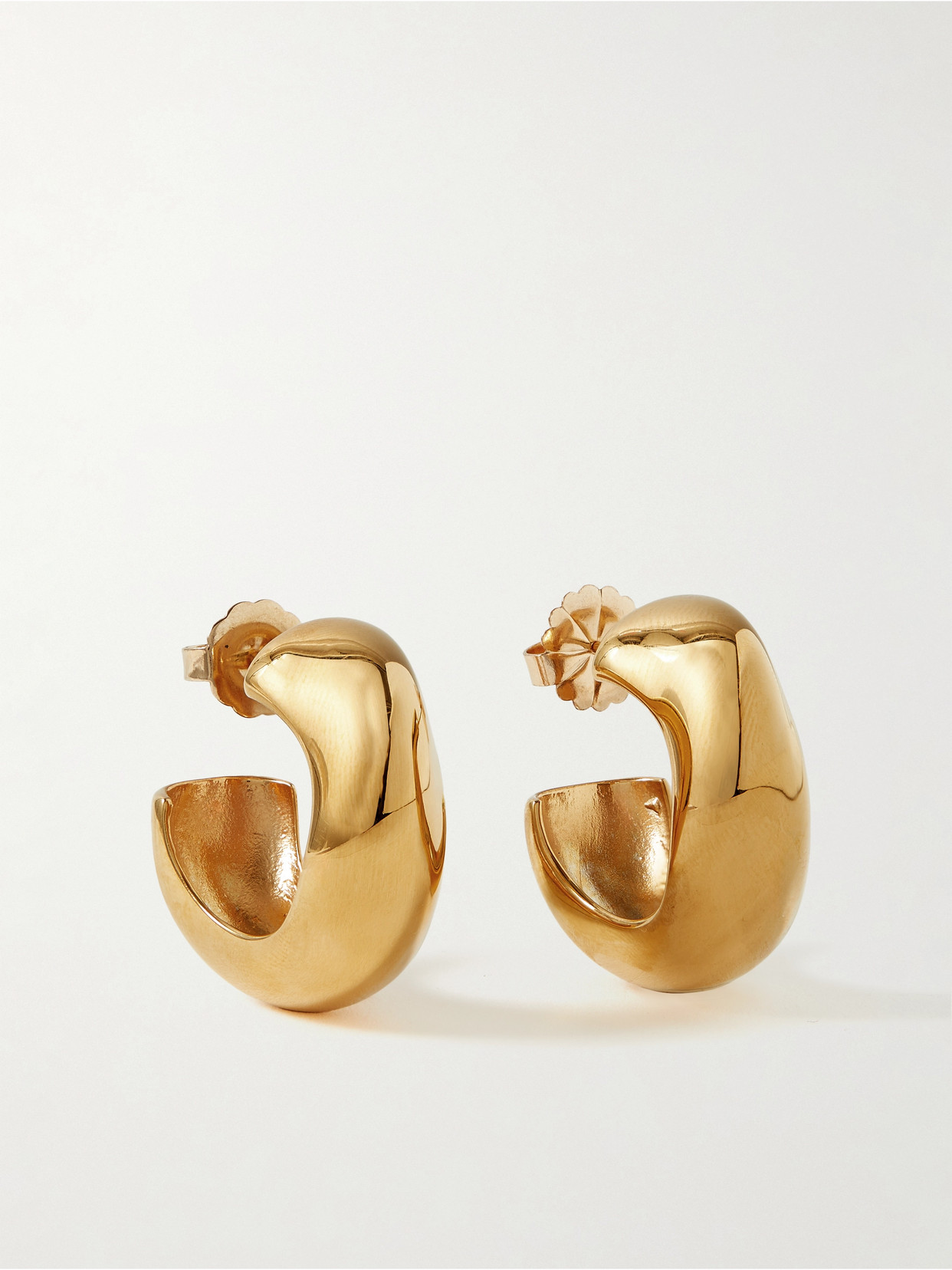 Celia Medium Gold-Plated Hoop Earrings