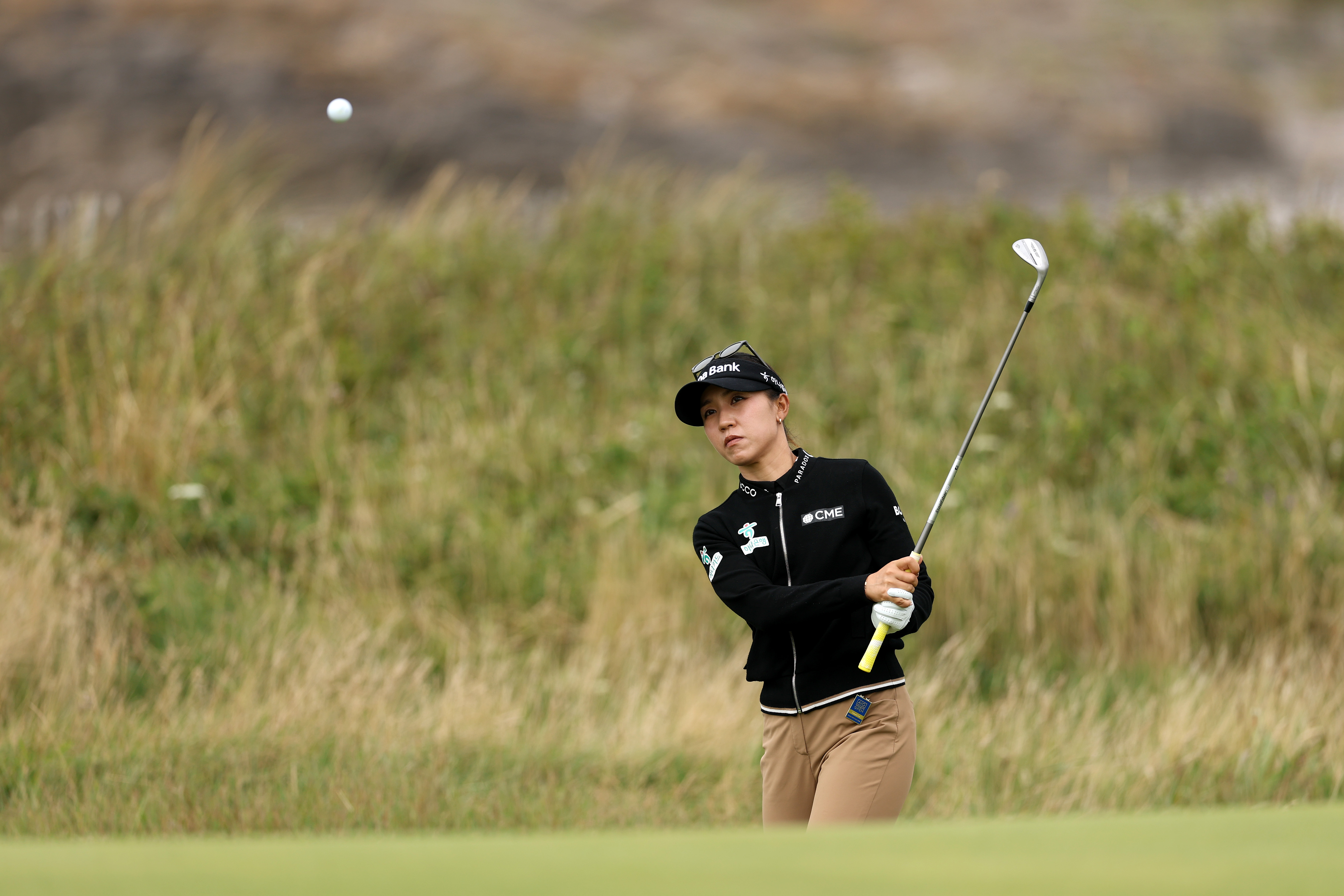 Lydia Ko hits a chip shot