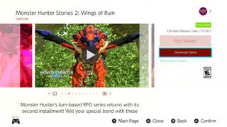 How to download the Monster Hunter Stories 2: Wings of Ruin demo on the Nintendo Switch: Monster Hunter Stories Download Demo