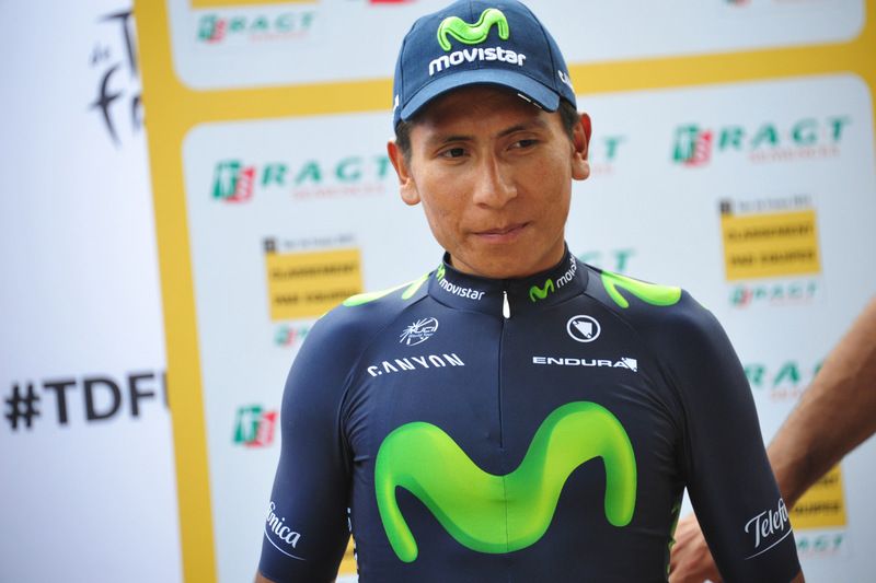 Pre-race favourite Nairo Quintana (Movistar