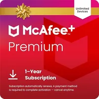 McAfee Plus Premium - Unlimited Devices, 1 Year