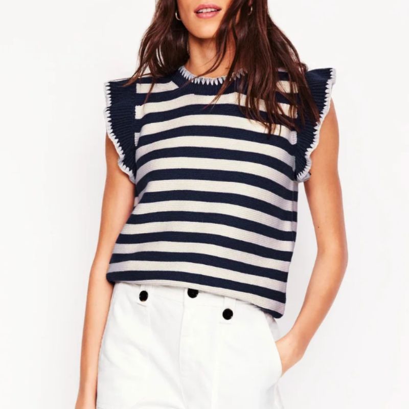Boden, Lena Stitch Detail Tank
