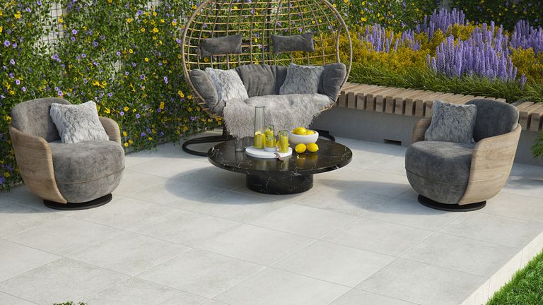 How To Lay A Patio Our Step By, How Much Does It Cost To Have A Small Patio Laid