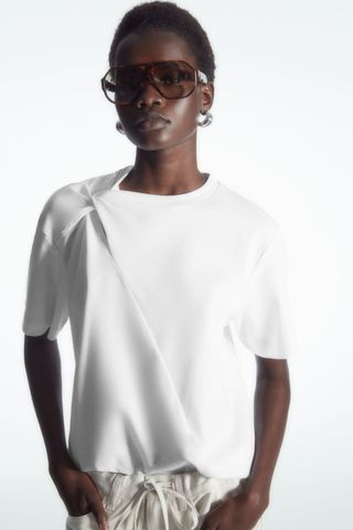 Twist-Neck T-Shirt