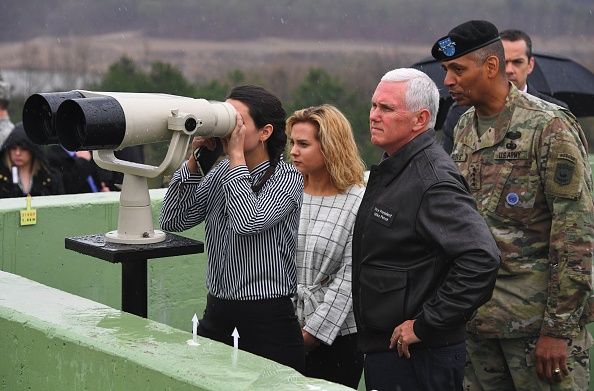 Mike Pence at the Korean Demilitarized Zone.