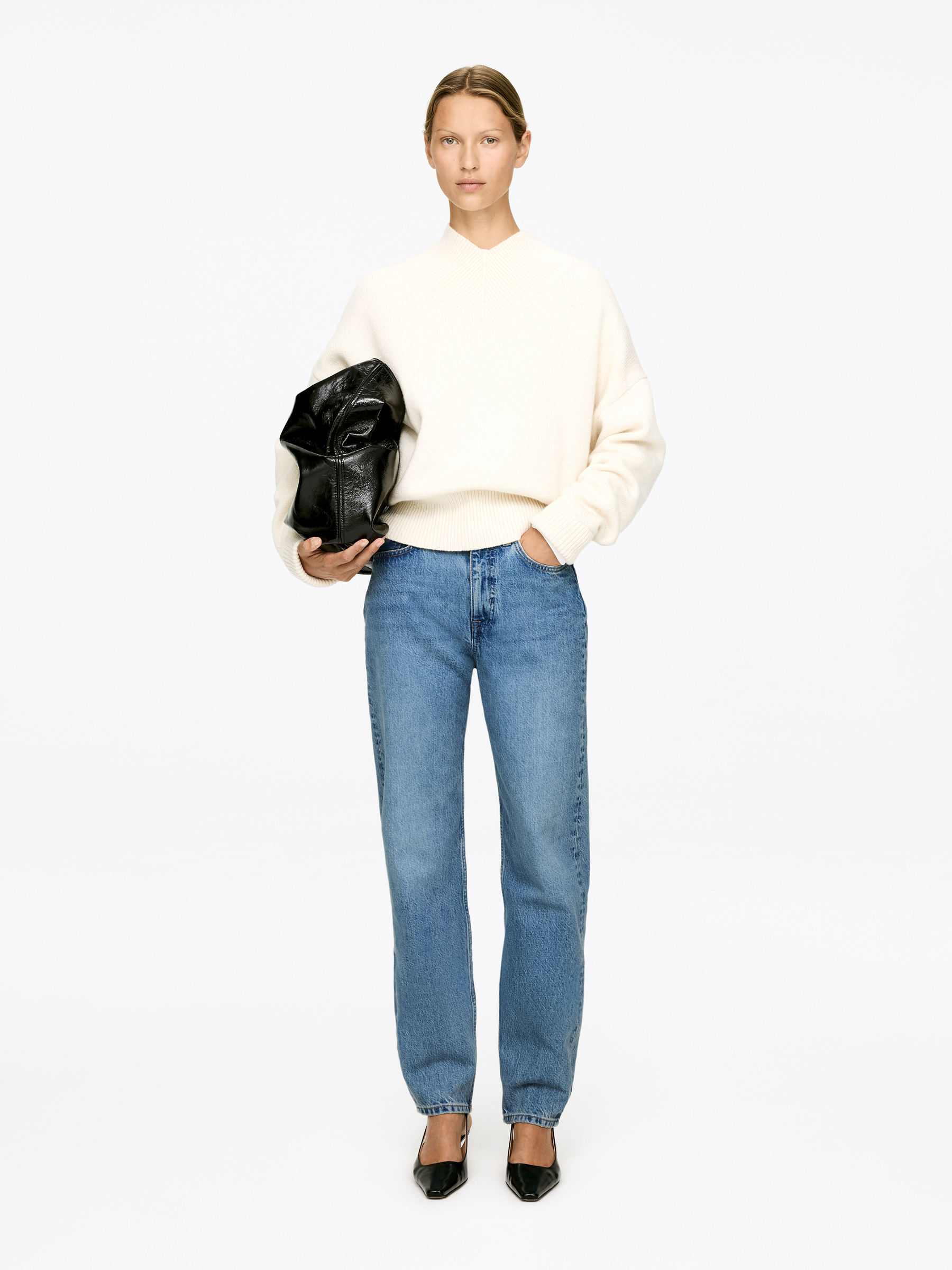 Violet Tapered Jeans &amp;ndash; Mid Blue &amp;ndash; Women &amp;ndash; Arket Gb