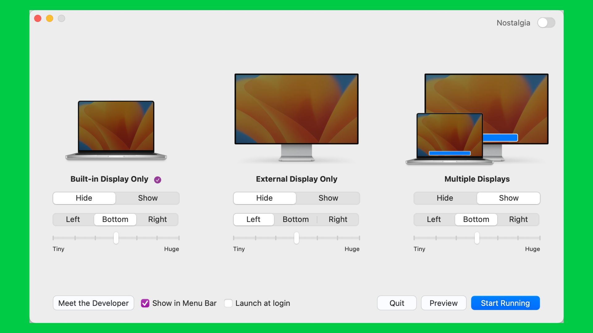 Finally! HiDock app lets you set Mac Dock settings on a per-display ...