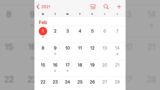 February 2021 calendar