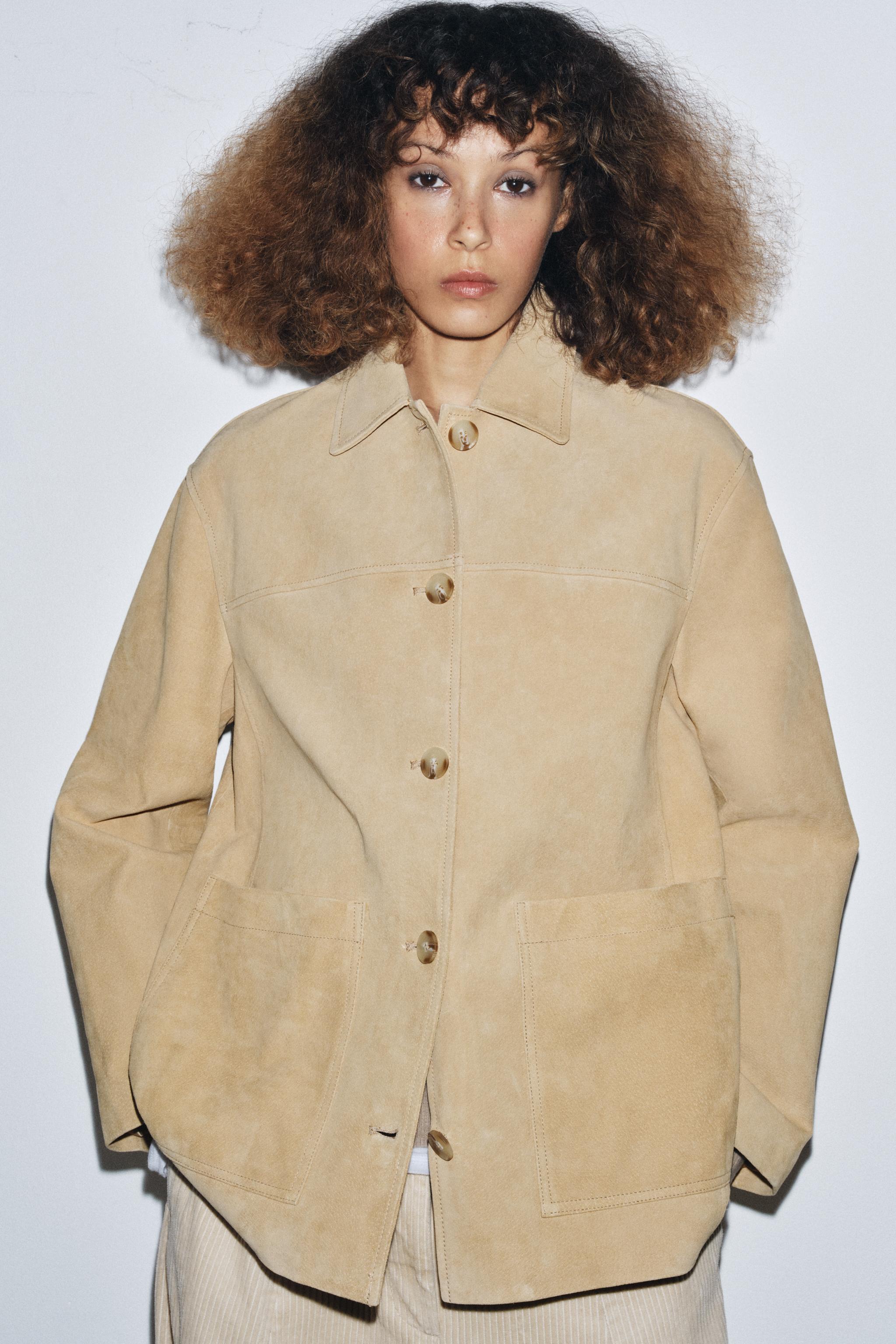 Suede Leather Jacket Zw Collection Limited Edition