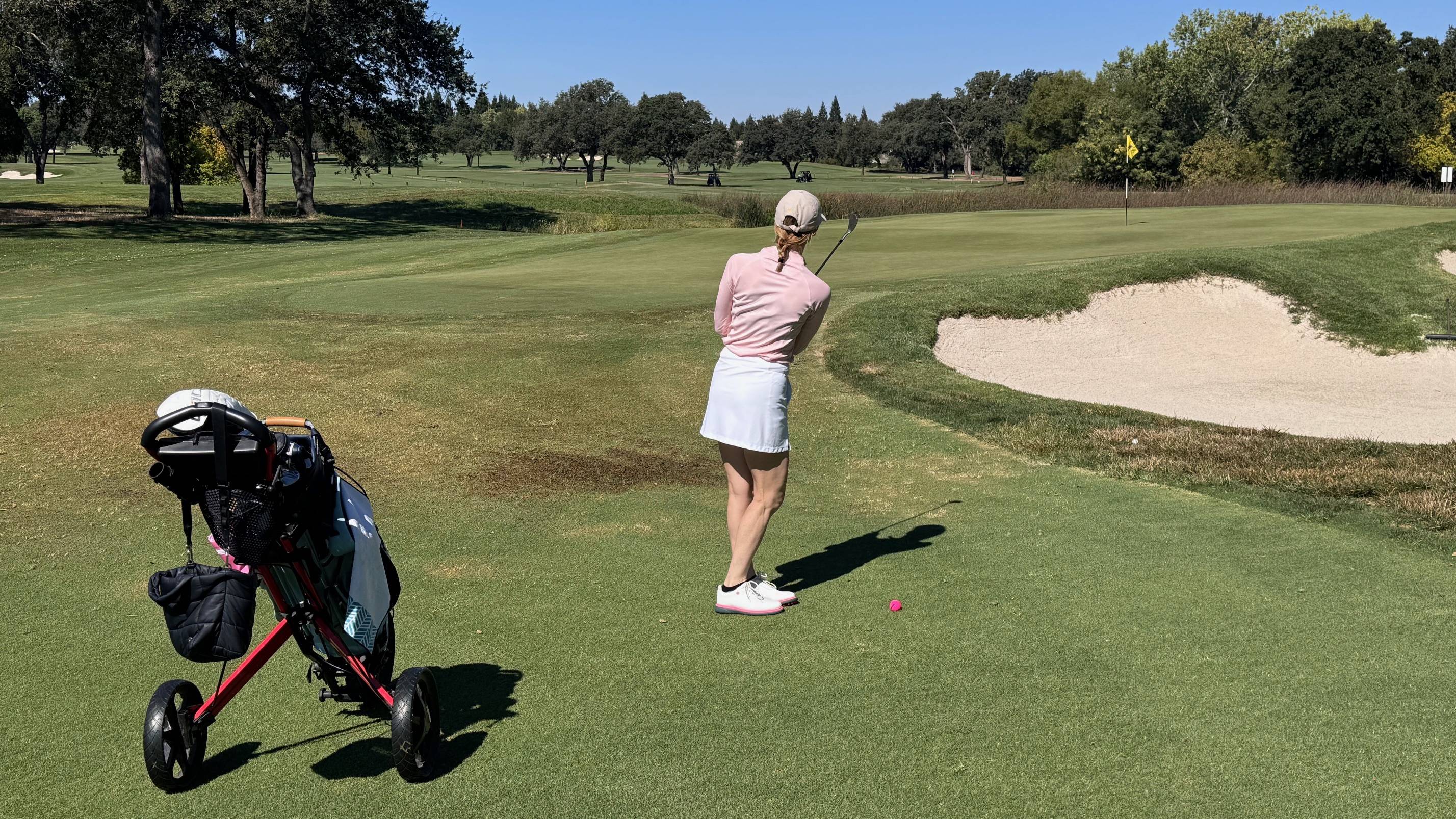 Lauren Katims practice swing
