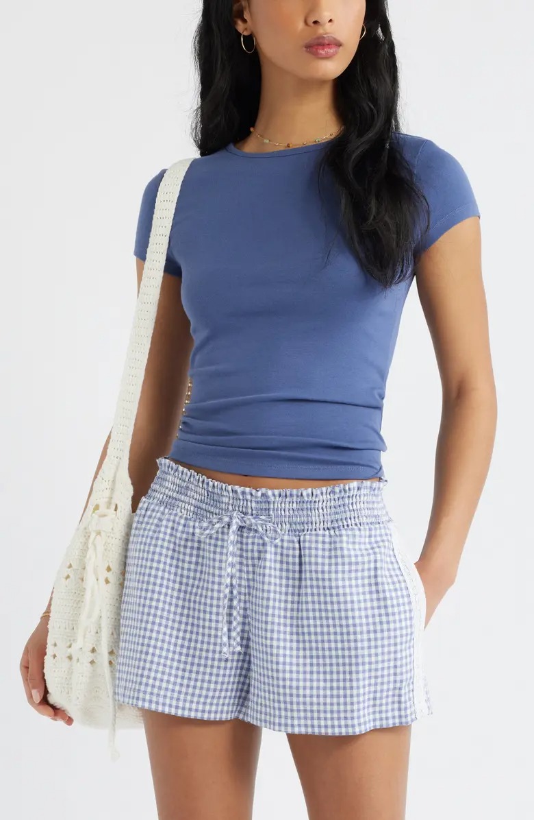 Stretch Cotton Blend Baby Tee