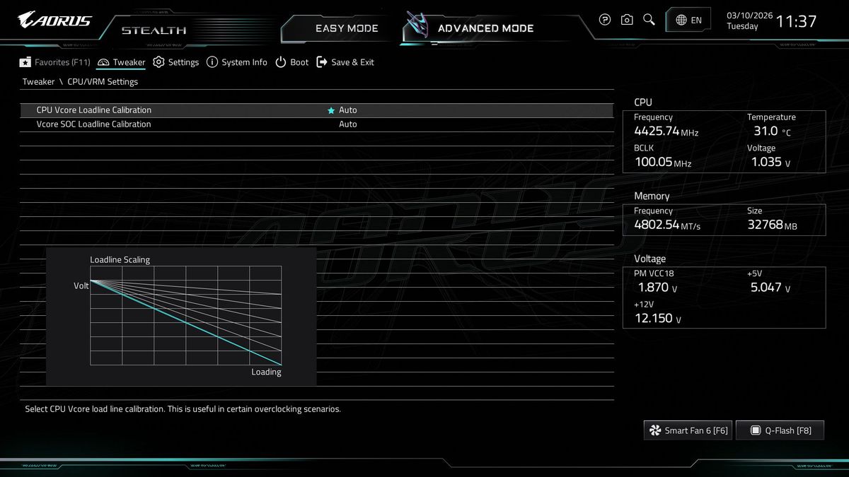Gigabyte X870 Aorus Stealth - BIOS