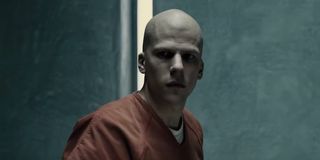 Jesse Eisenberg as bald Lex Luthor in Batman v Superman