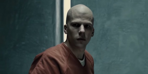 Jesse Eisenberg as bald Lex Luthor in Batman v Superman