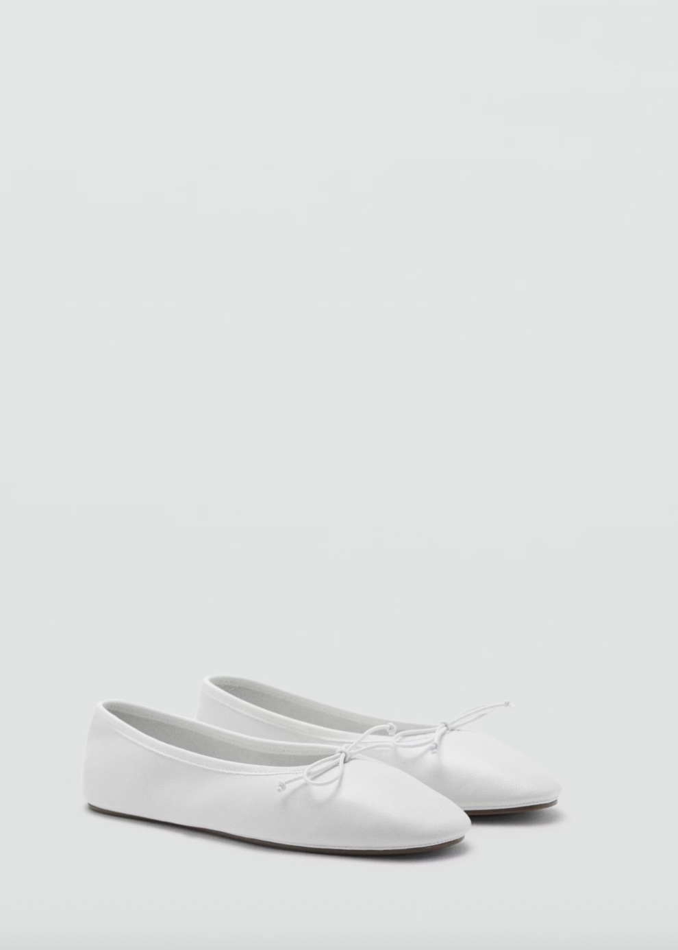 Mango Leather Ballet Flats