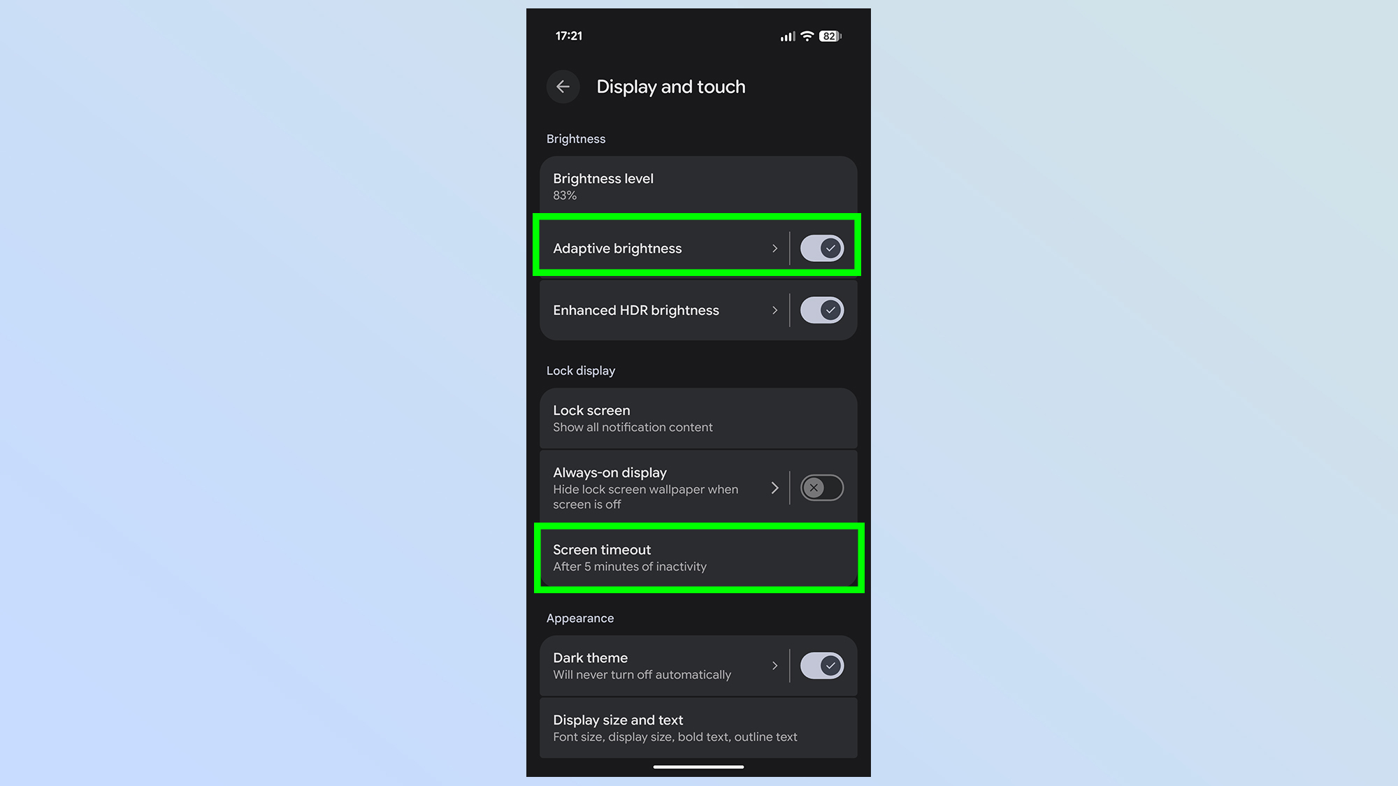 android hidden features for battery life