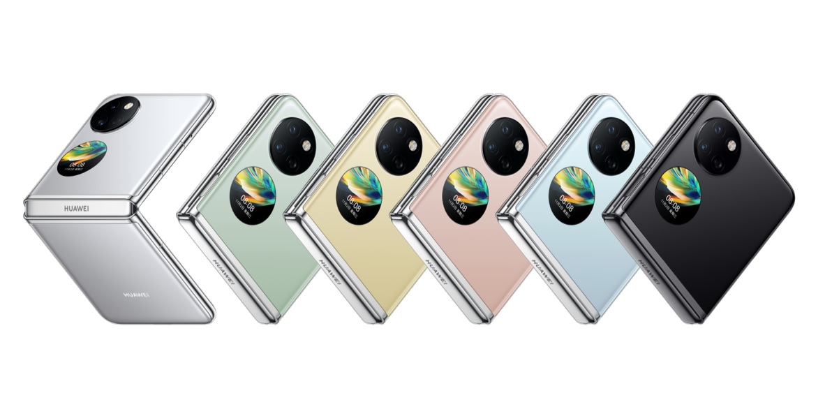 Huawei Pocket S katlanabilir için renk çeşitleri.