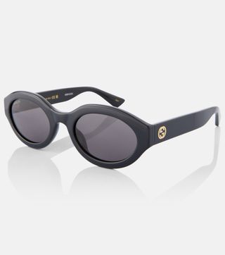 Gucci Ovale Sonnenbrille, Minimum GG