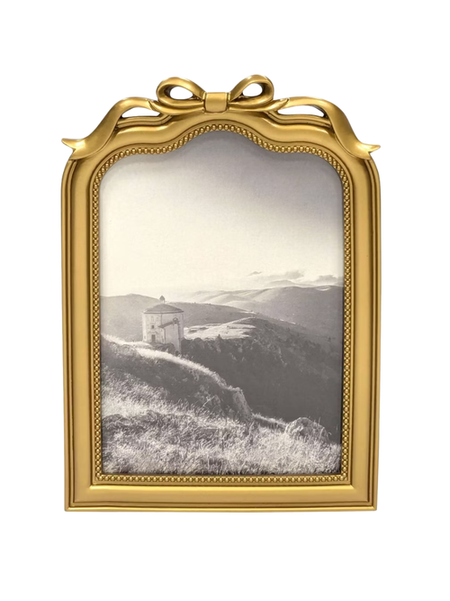 Decorative Arched Bow Picture Frame