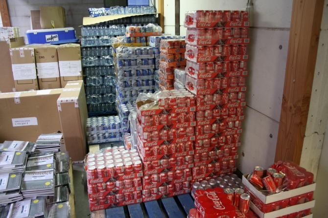 It's not about the bike: the team also house nutritional goods