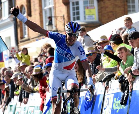 Ignatas Konovalovas (FDJ) celebrates his stage win